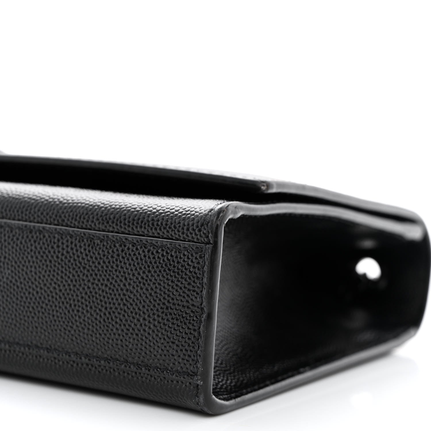 Saint Laurent Grain De Poudre Medium Classic Monogram Monochrome Kate Satchel Black 10 of 13
