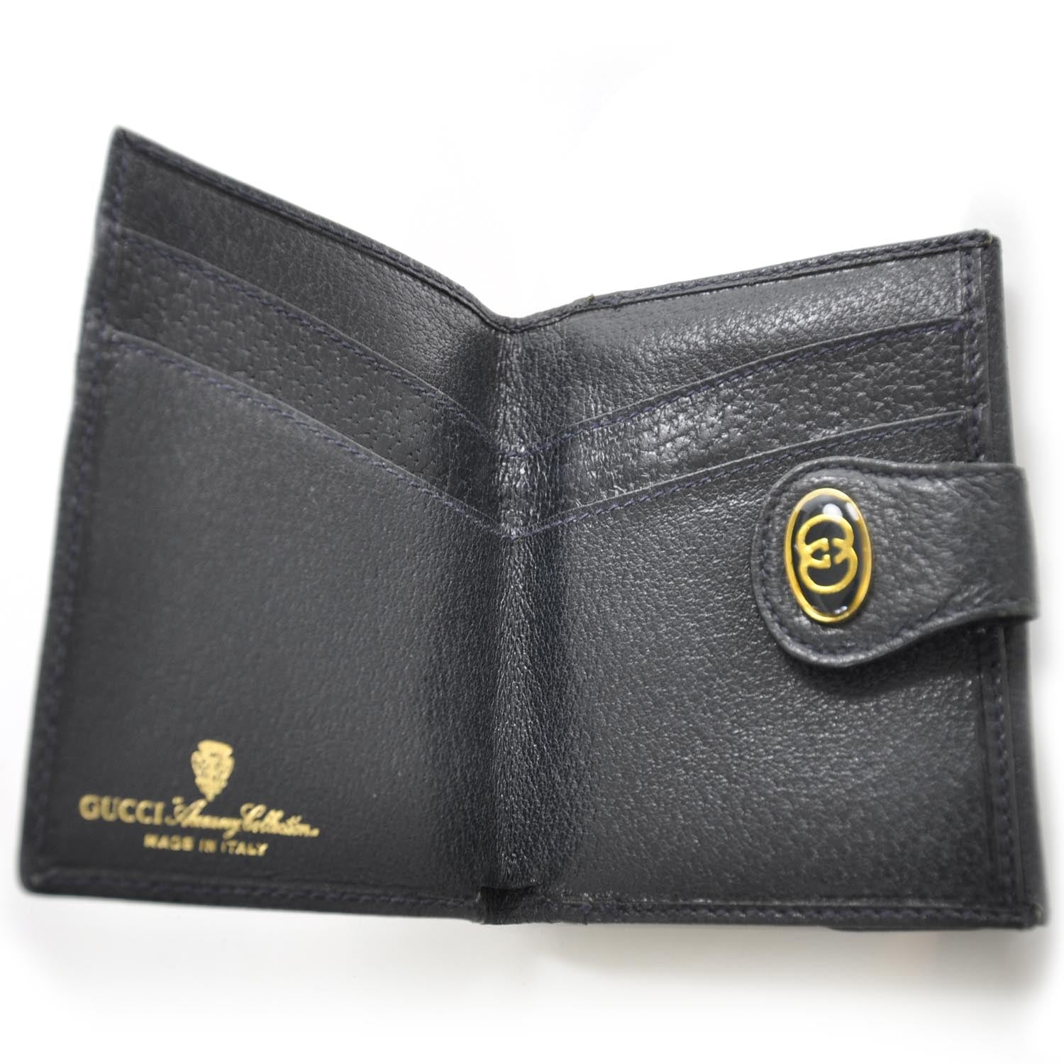Gucci Monogram Web French Wallet Navy 6 of 7