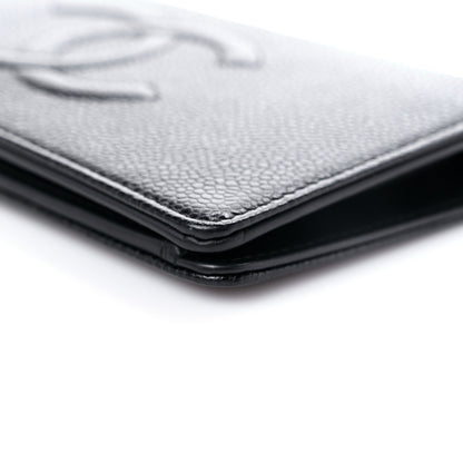 Chanel Caviar Timeless CC Yen Wallet Black 10 of 13