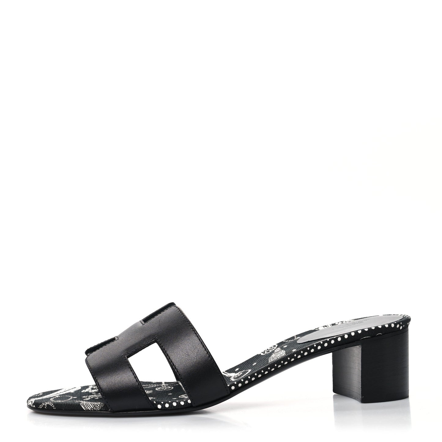 Calfskin Oasis Sandals 39 Black