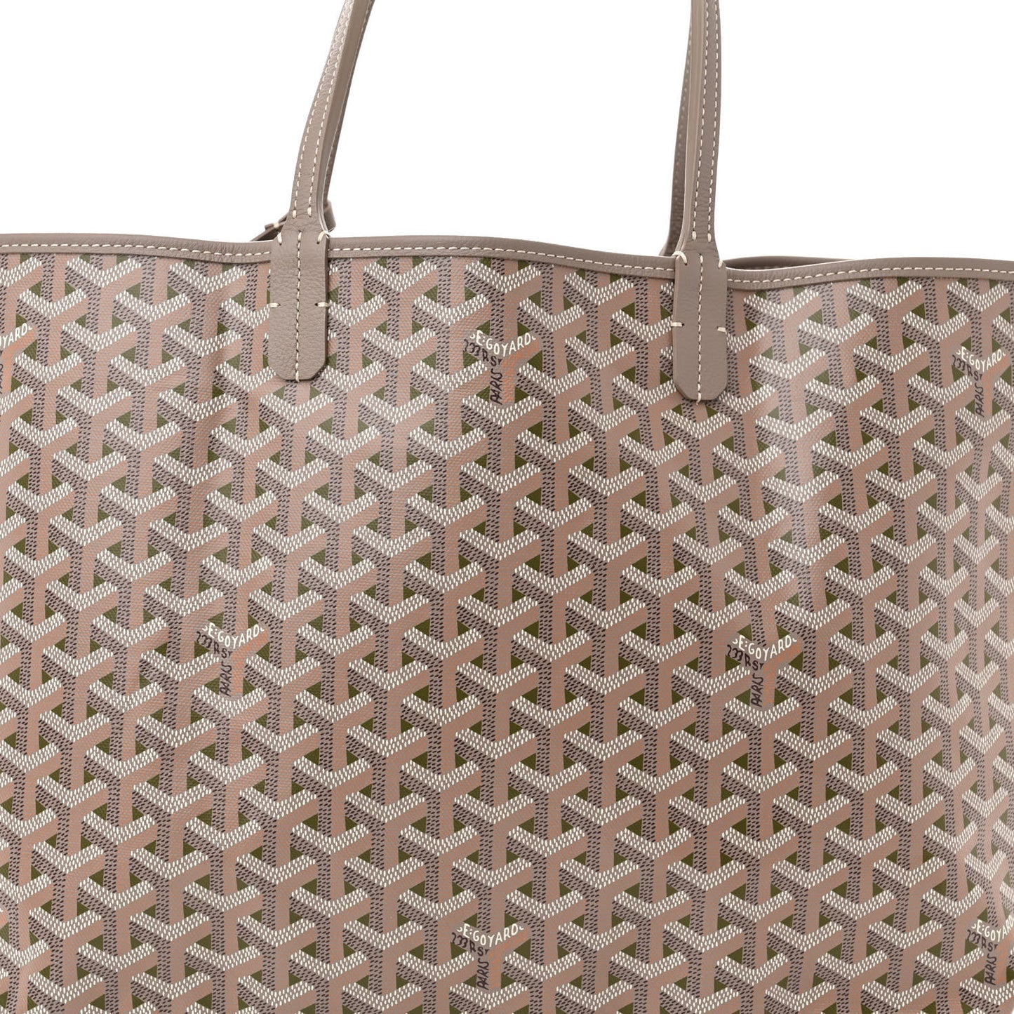 Goyardine Saint Louis Claire Voie PM Grege Khaki