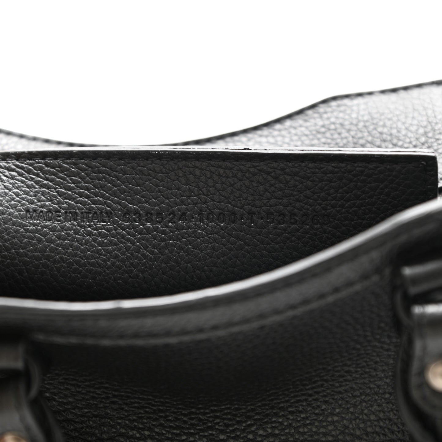 Grained Calfskin Neo Classic Black Hardware Mini City Black