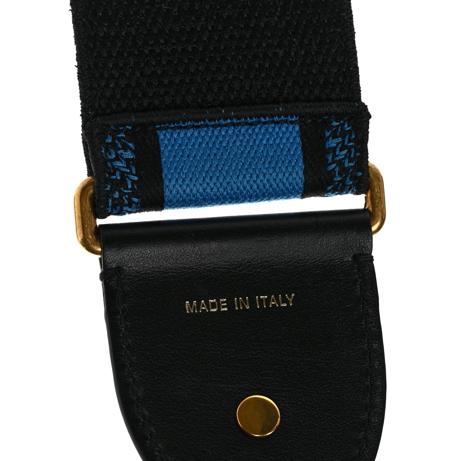 Christian Dior Canvas Embroidered Shoulder Strap Fuchsia Bleu 4 of 4