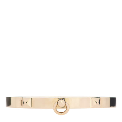 Hermes 18K Yellow Gold PM Collier De Chien Bracelet LG 1 of 6