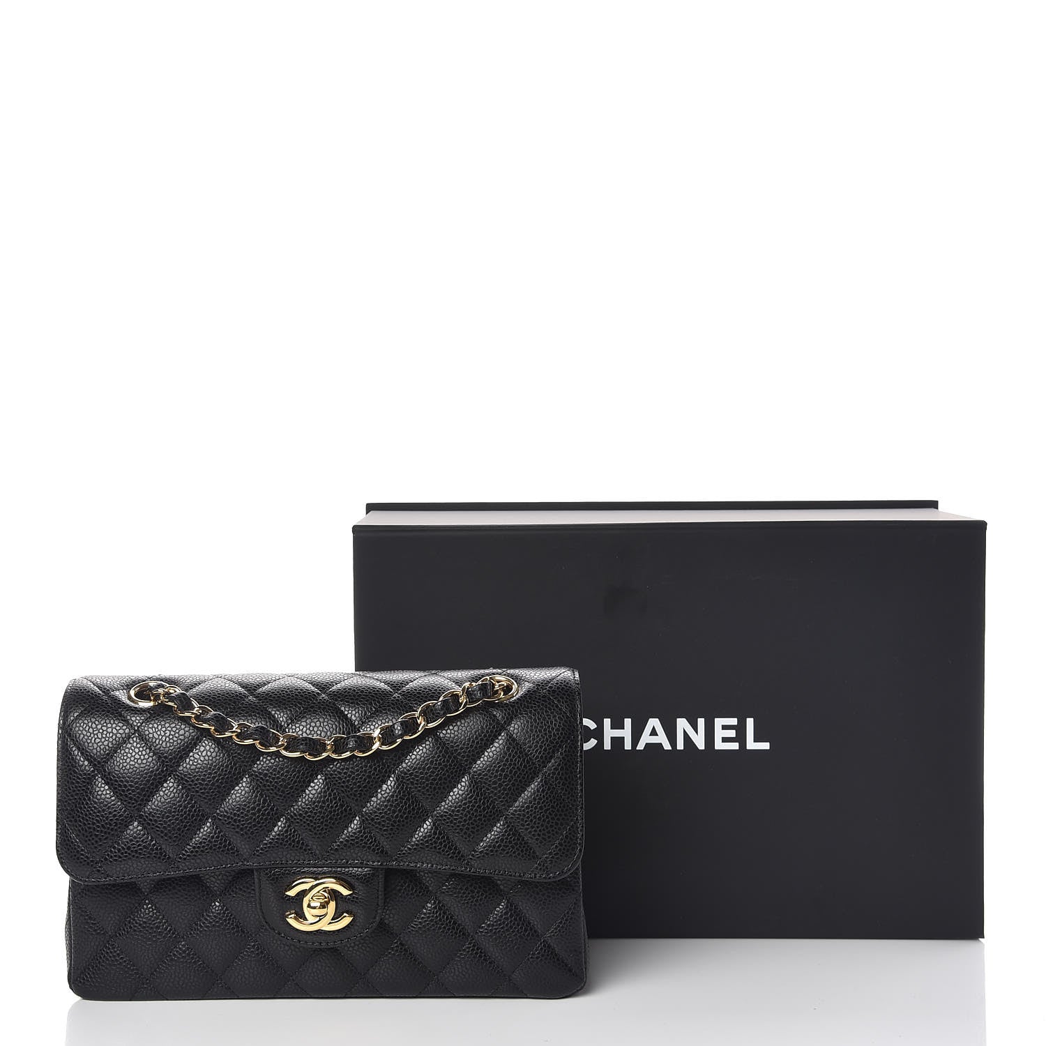 Chanel Caviar Quilted Small Double Flap Black 10 of 10