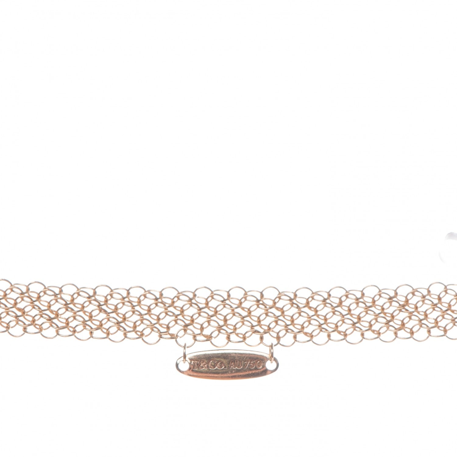 Tiffany 18K Yellow Gold Jade Open Heart Elsa Peretti Necklace 5 of 5