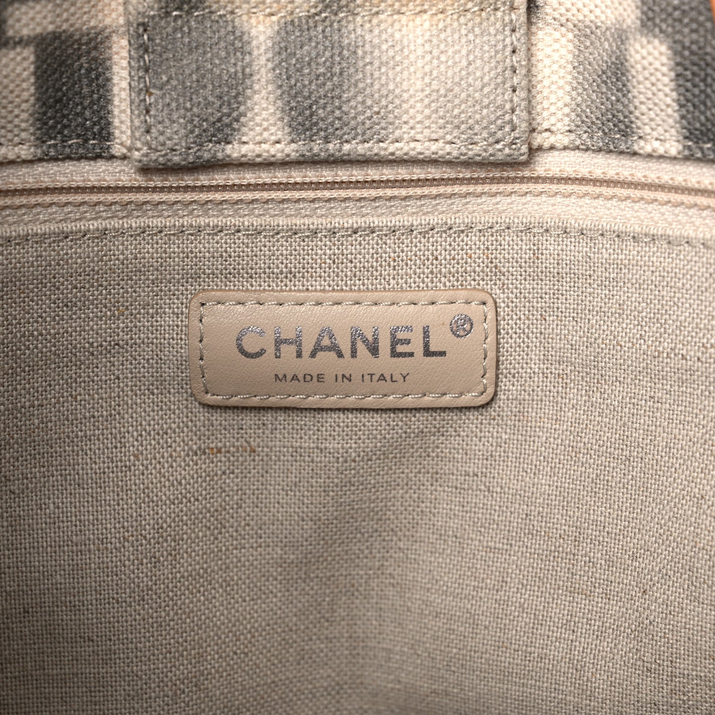 Canvas Large Iliad Shopping Tote Beige