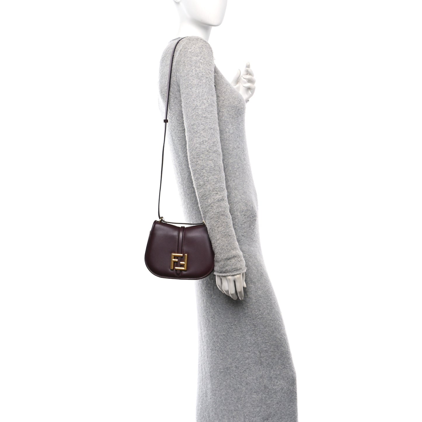 Vitello Brenta Cher Small Fendi C'mon Bordeaux