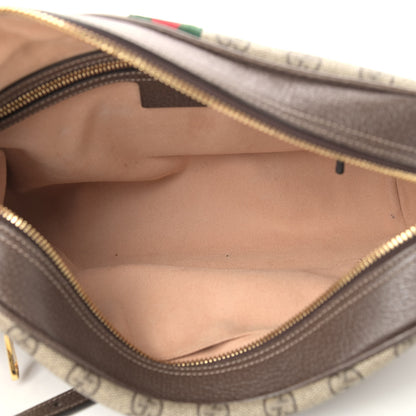 Gucci GG Supreme Monogram Web Small Ophidia Shoulder Bag Brown 5 of 12