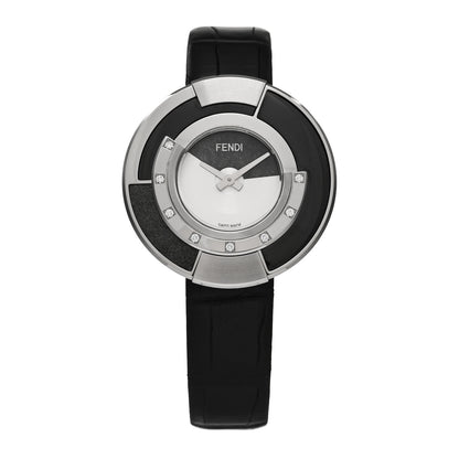 Fendi Stainless Steel Alligator Diamond 38mm Policromia Quartz Watch 1 of 5