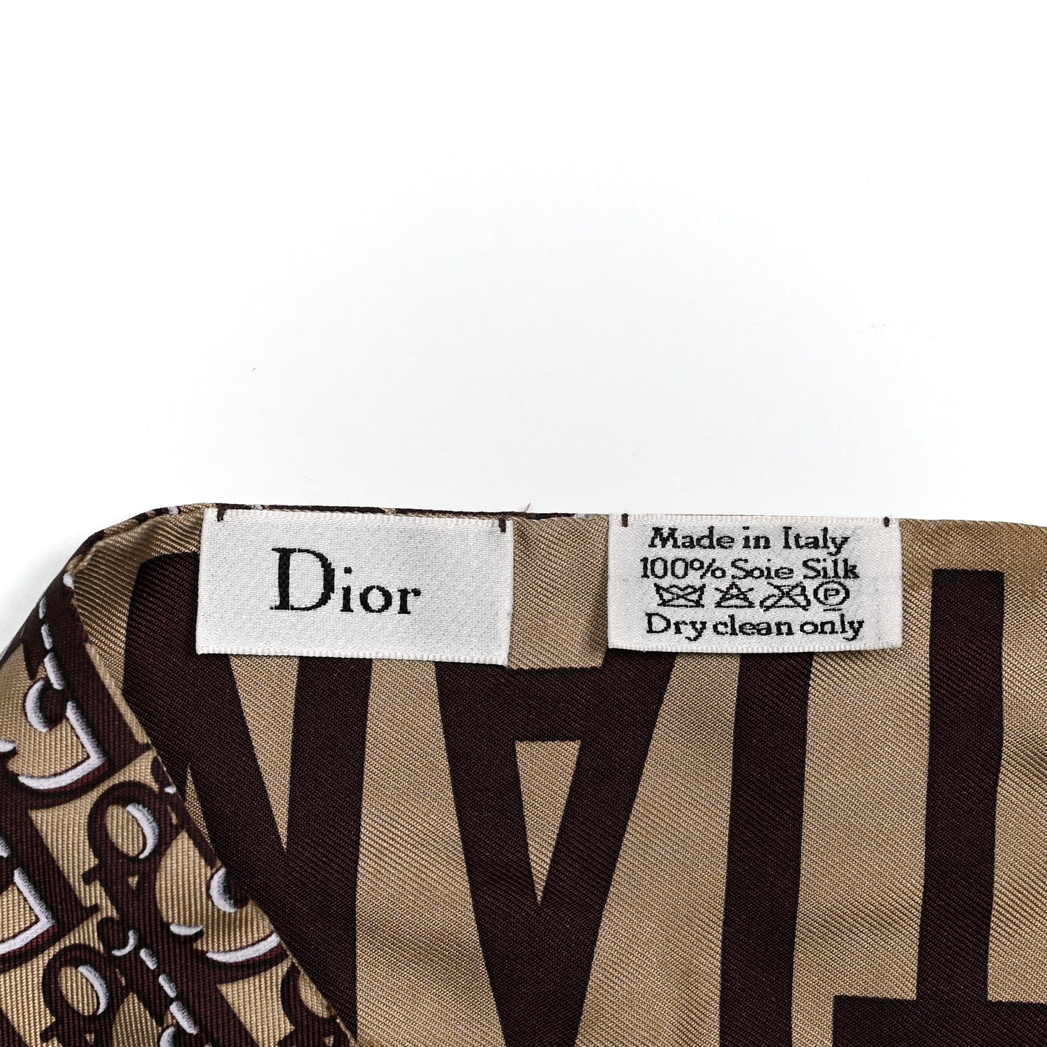 Christian Dior Silk Oblique Mitzah Scarf Bordeaux 3 of 5