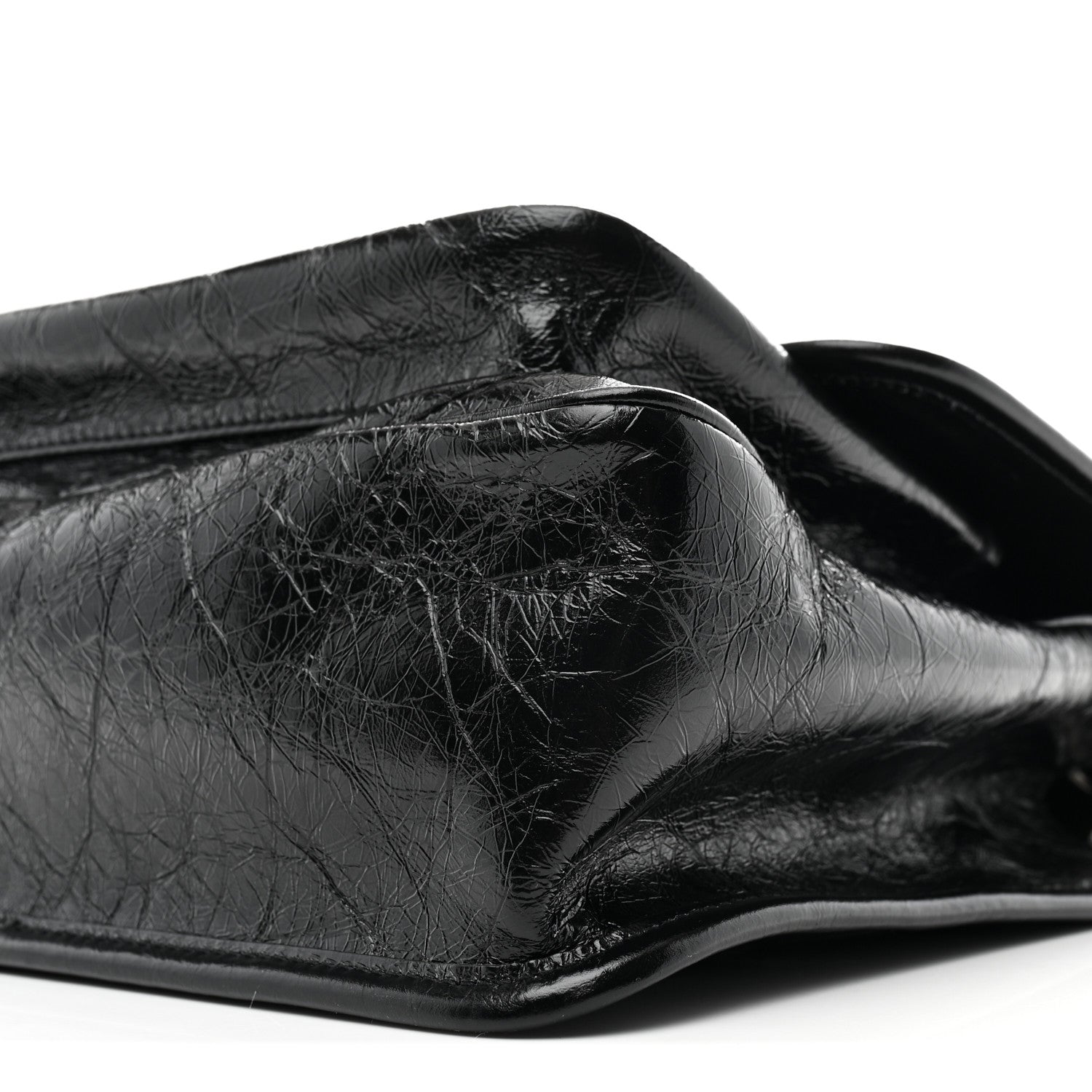 Saint Laurent Crinkled Calfskin Matelasse Monogram Medium Niki Chain Satchel Black 10 of 10