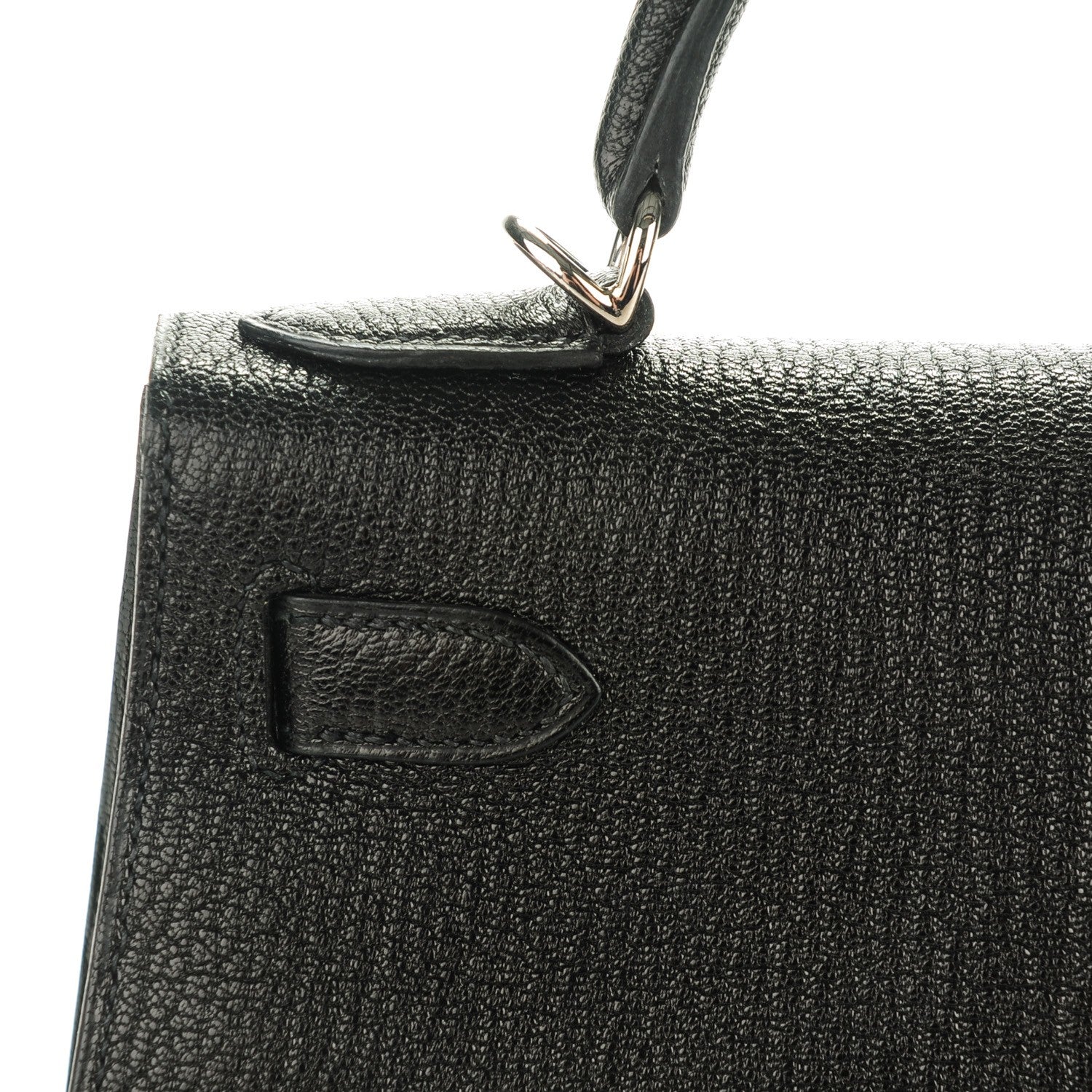 Hermes Chevre de Coromandel Kelly Sellier 28 Black 13 of 24