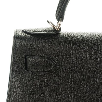 Hermes Chevre de Coromandel Kelly Sellier 28 Black 13 of 24