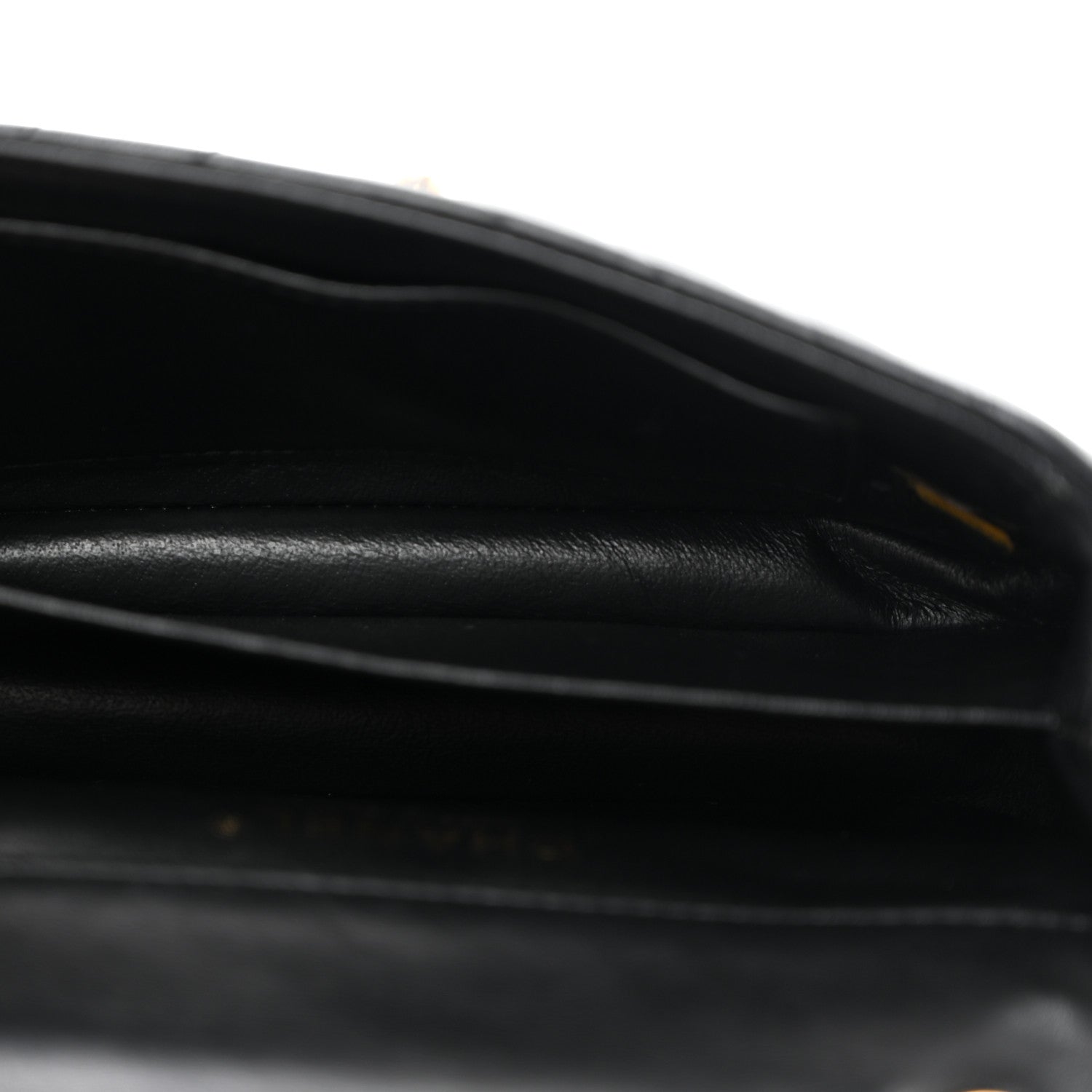 Chanel Lambskin Chevron Quilted Extra Mini Rectangular Flap Black 5 of 10