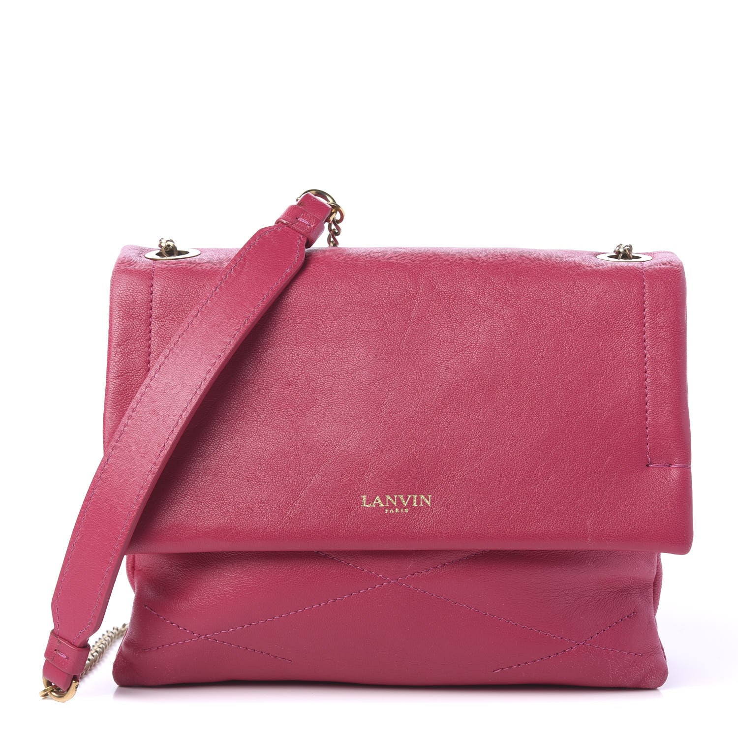 Lanvin Lambskin Mini Sugar Flap Shoulder Bag Pink 1 of 9