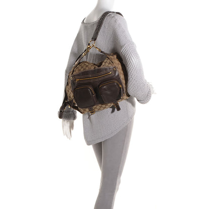 Gucci Monogram Medium Darwin Convertible Backpack Brown 2 of 9