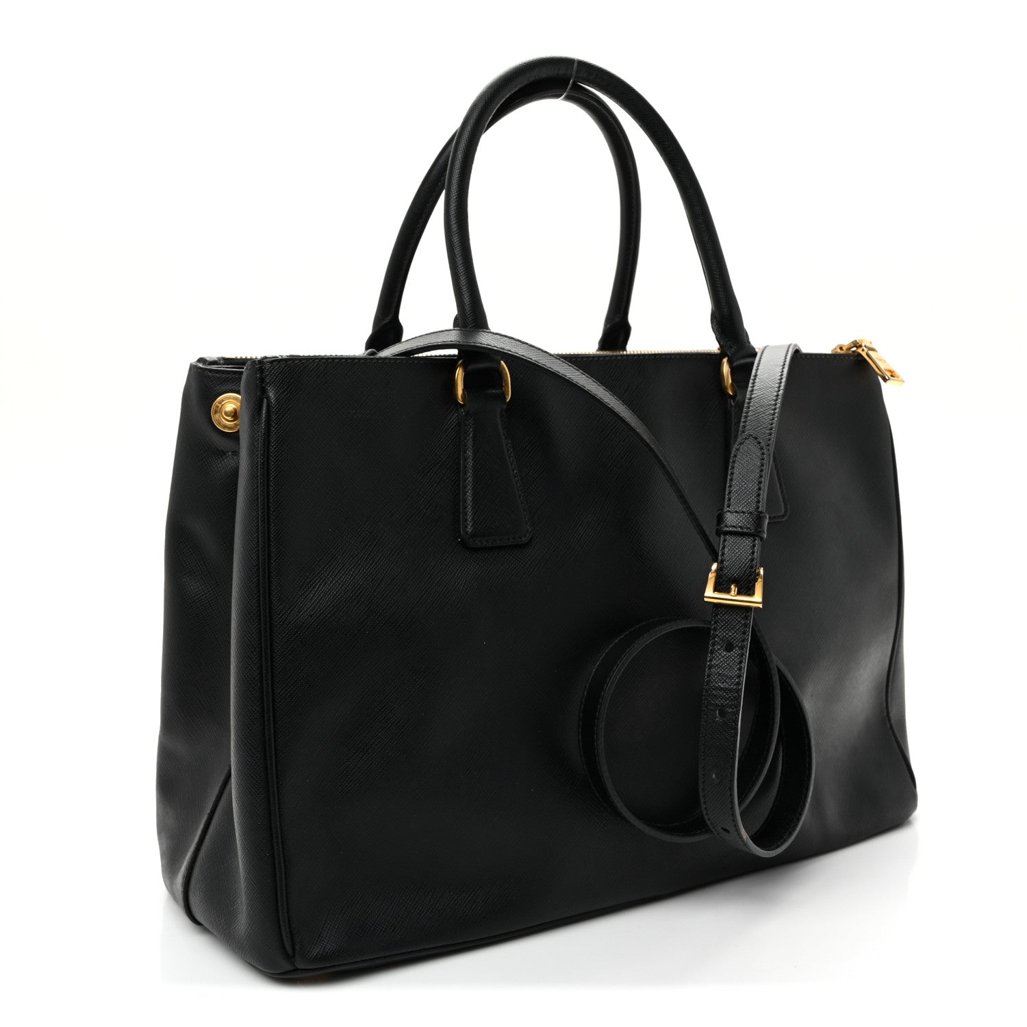 Prada Saffiano Lux Medium Galleria Double Zip Tote Black 3 of 11