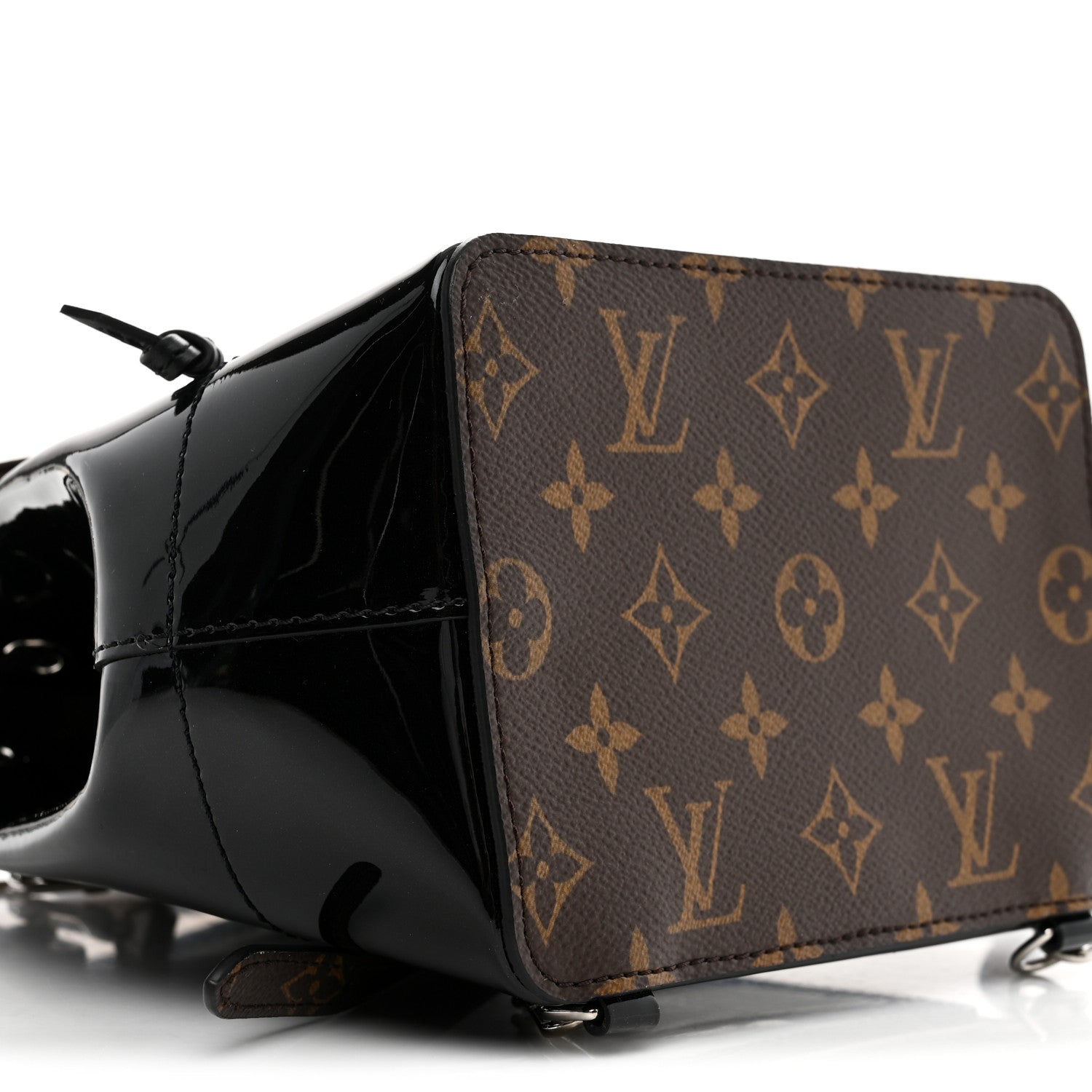 Louis Vuitton Patent Monogram Hot Springs Backpack Black 9 of 10