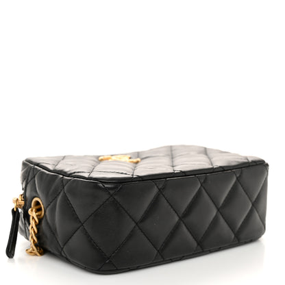 Chanel Lambskin Quilted Mini Pillow Crush Camera Case Black 4 of 11