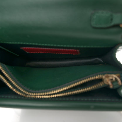 Valentino Garavani Calfskin Rockstud Wallet On Chain Green 5 of 12