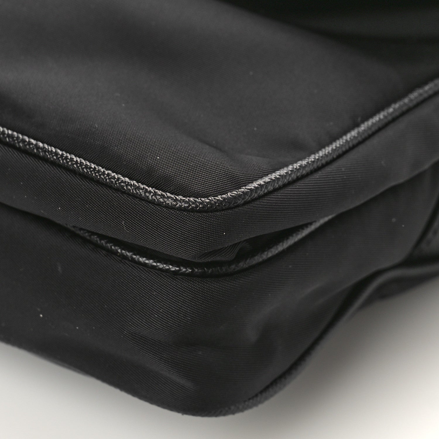 Prada Re-Nylon Saffiano Pocket Single Snap Buckle Shoulder Bag Black 8 of 8
