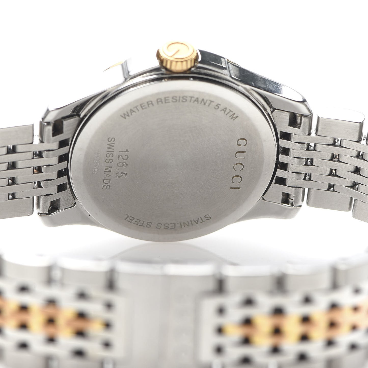 Stainless Steel Diamond 27mm 126.5 G-Timeless Quartz Watch White