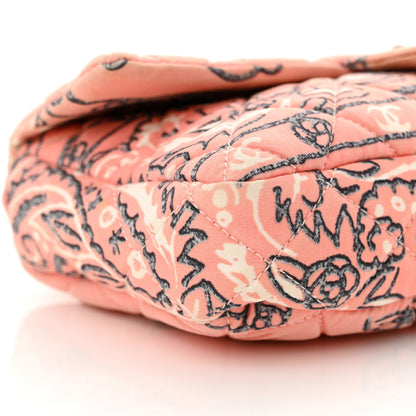 Chanel Cotton Quilted Small Bandana Single Flap Pink 9 of 10