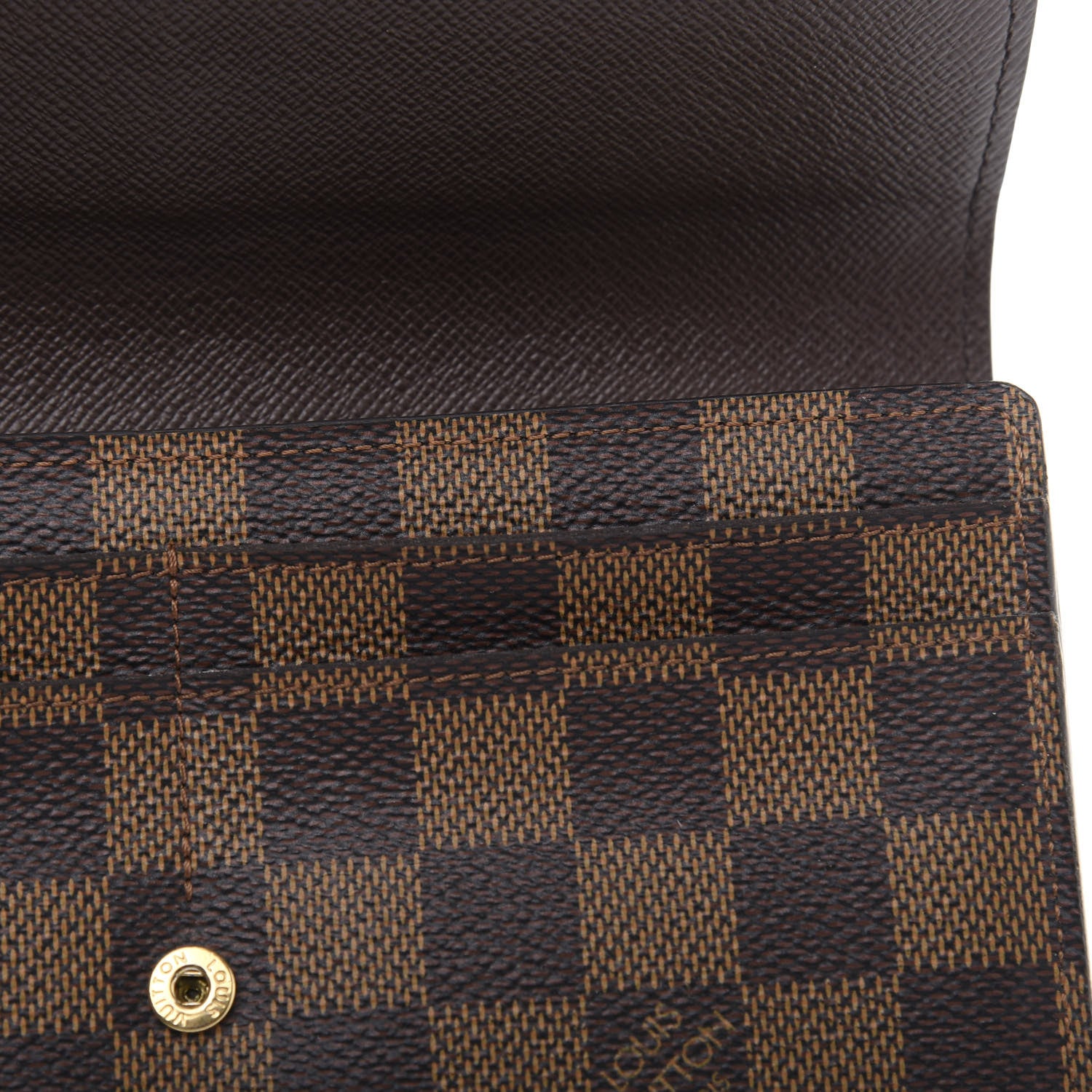 Louis Vuitton Damier Ebene Sarah Wallet NM 9 of 9