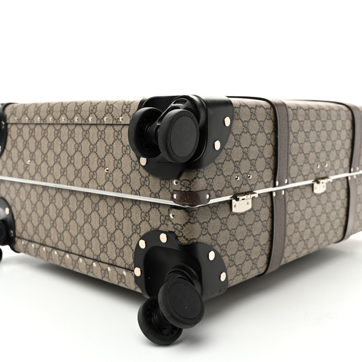 Supreme Monogram Medium Globe-Trotter Suitcase Brown