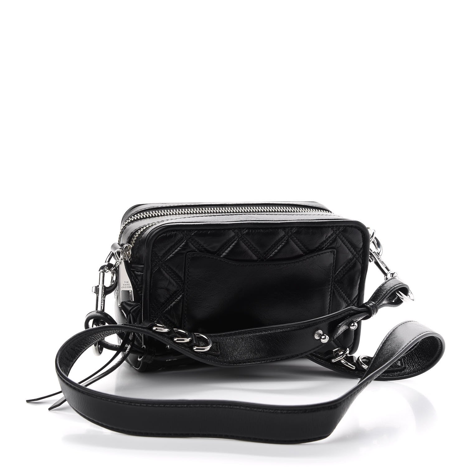 Marc Jacobs Natural Grain Calfskin Quilted The Softshot 21 Bag Black 3 of 10