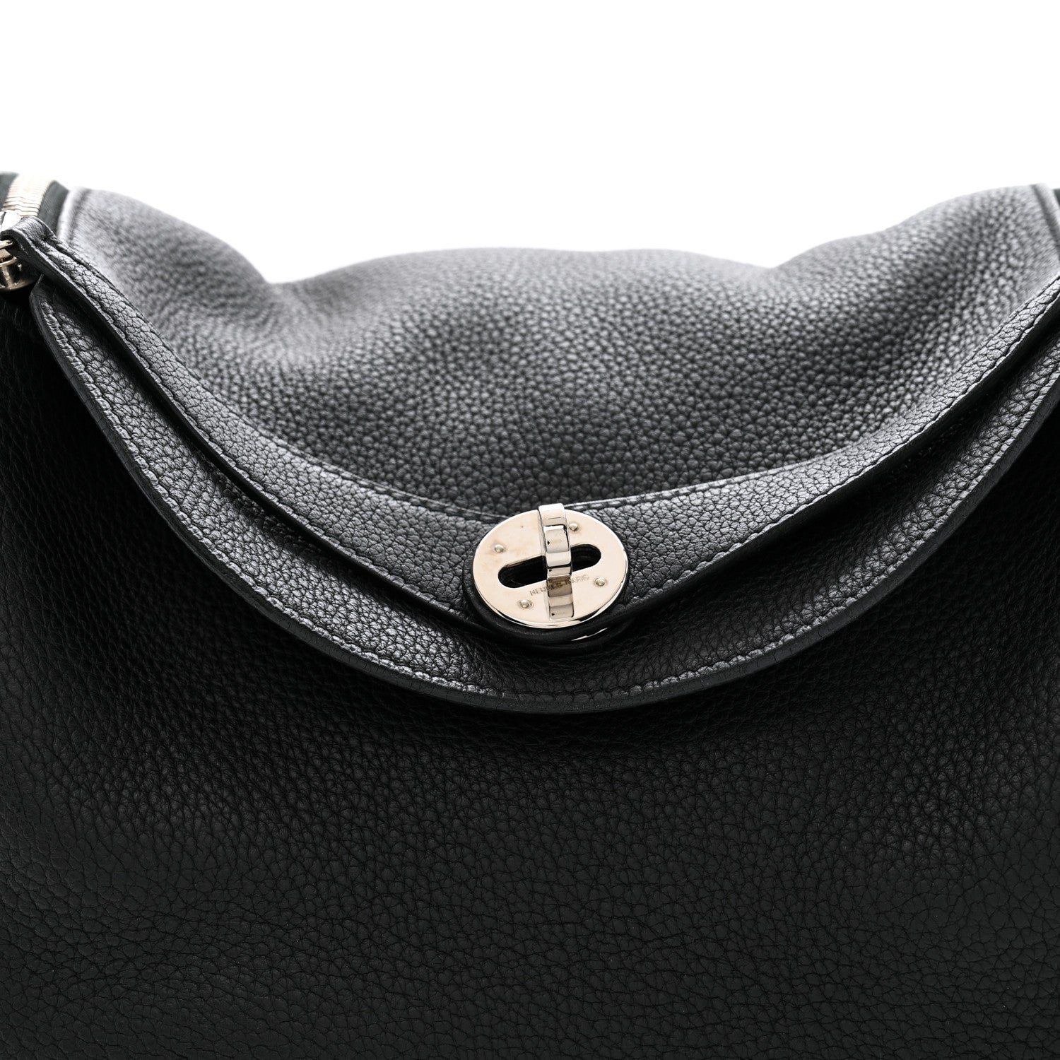 Hermes Taurillon Clemence Lindy 30 Black 8 of 12