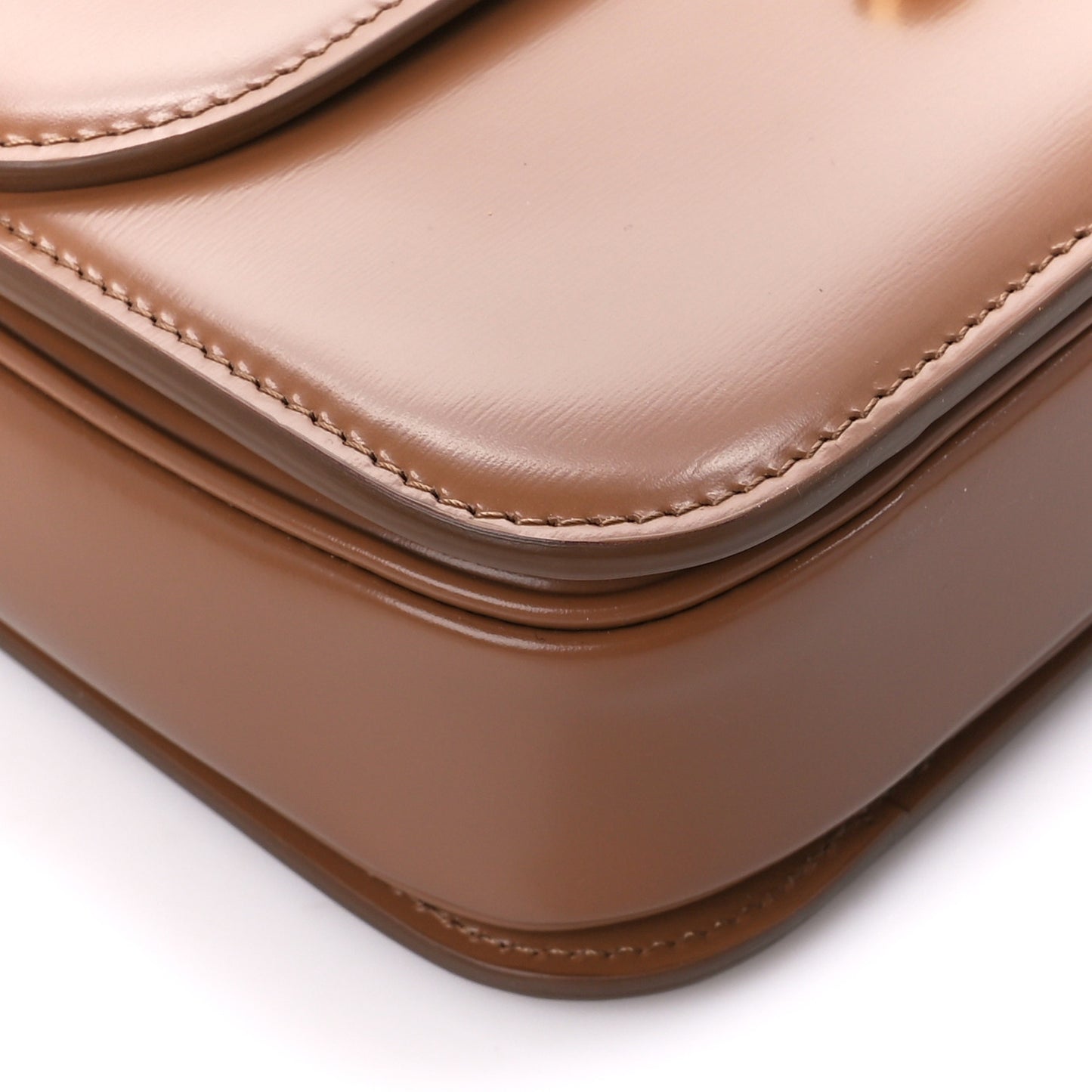 Shiny Calfskin Medium Triomphe Bronze