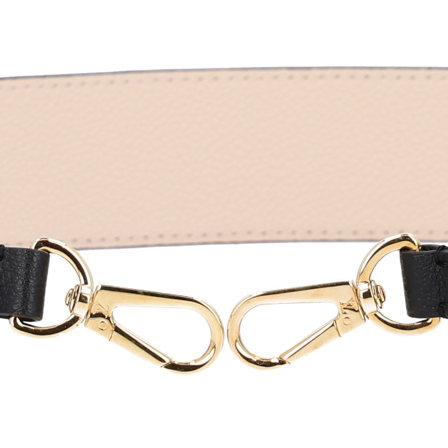Louis Vuitton Empreinte Monogram Bandouliere Shoulder Strap Black Beige 5 of 6