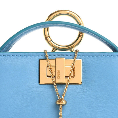 Fendi Nappa Sigma Pico Peekaboo Charm Cyber Blue 7 of 13