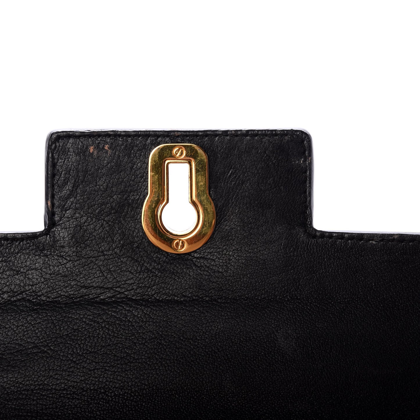 Vernice Saffiano Clutch Black