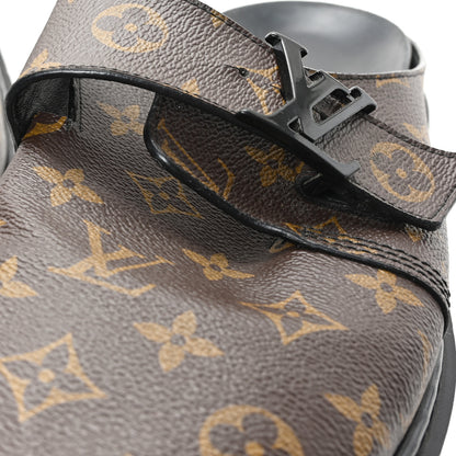 Louis Vuitton Patent Monogram Mens Cosy Flat Comfort Clog Mules 9 Brown 11 of 11