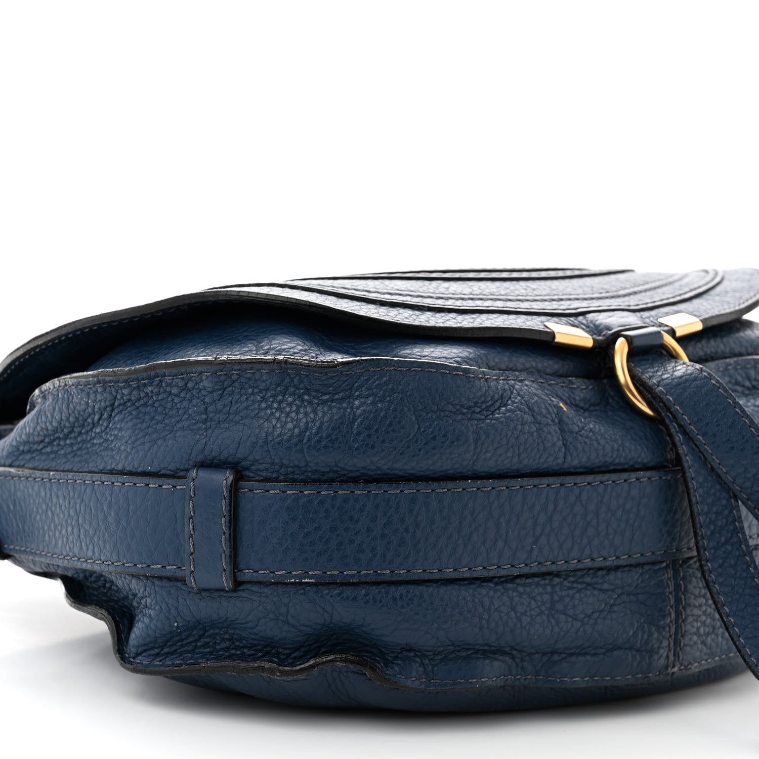 Chloe Calfskin Medium Marcie Round Crossbody Bag Royal Navy 9 of 17