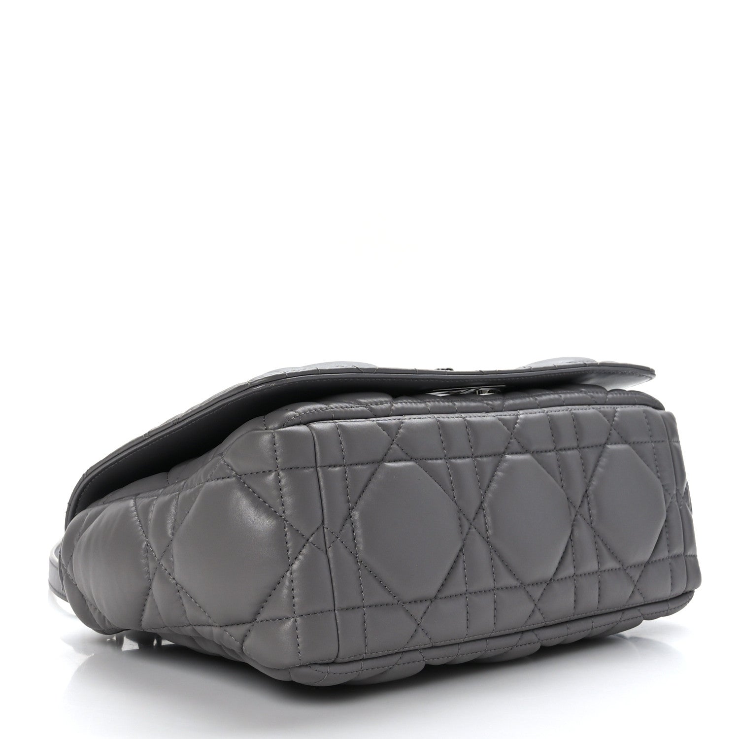 Christian Dior Calfskin Macrocannage Medium Caro Bag Iron Grey 4 of 9