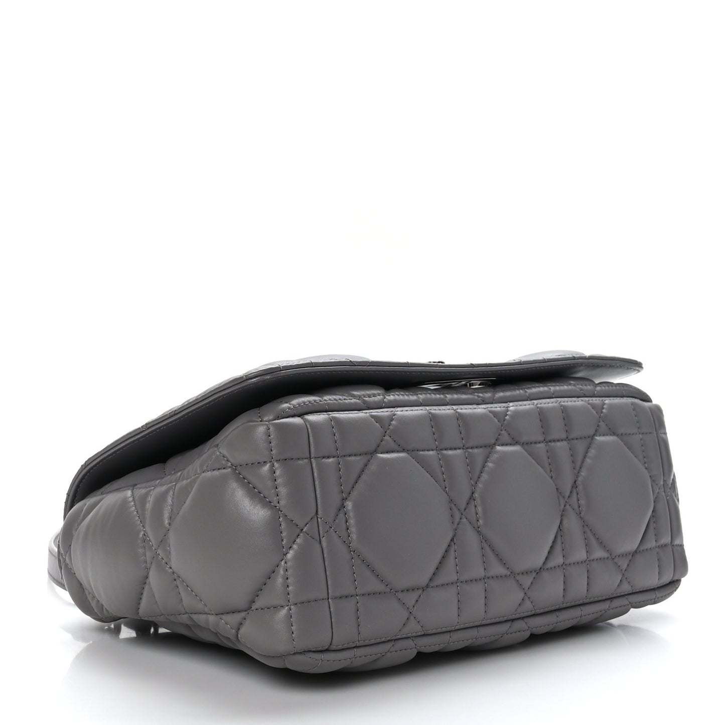 Calfskin Macrocannage Medium Caro Bag Iron Grey