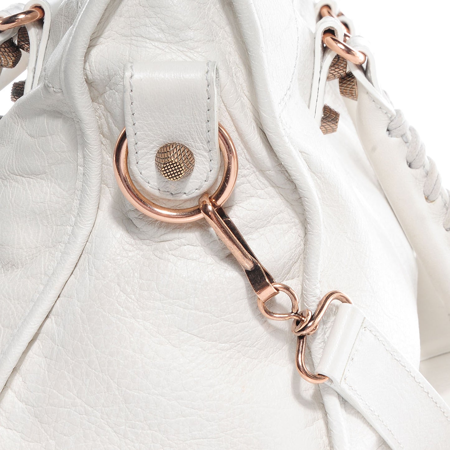 Agneau Giant 12 Rose Gold Hardware City White
