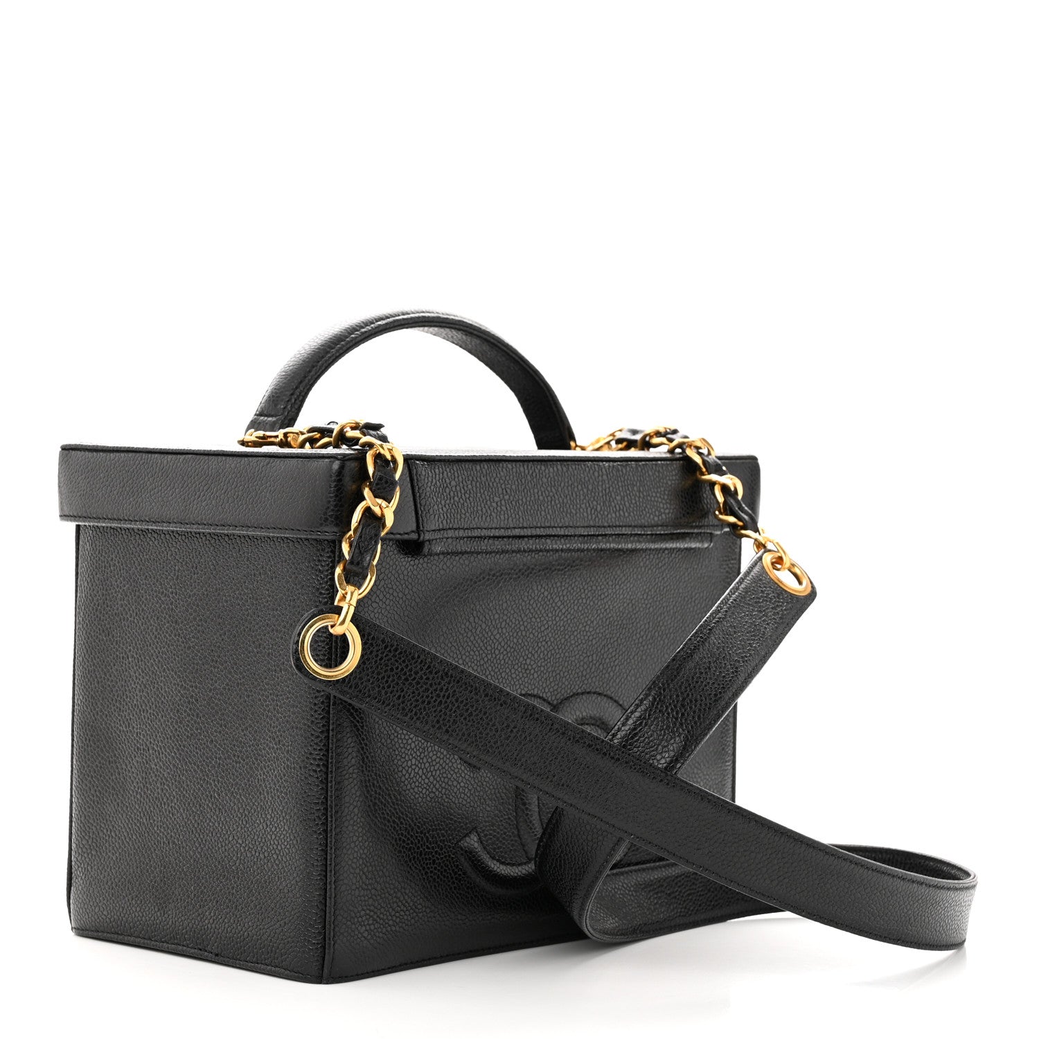 Chanel Caviar Vanity Train Case Black 3 of 14