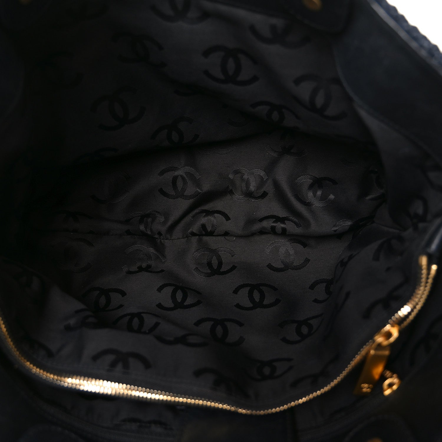 Chanel Straw Raffia Tote Black 4 of 10