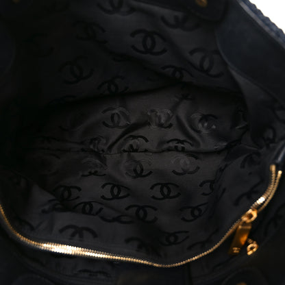 Chanel Straw Raffia Tote Black 4 of 10