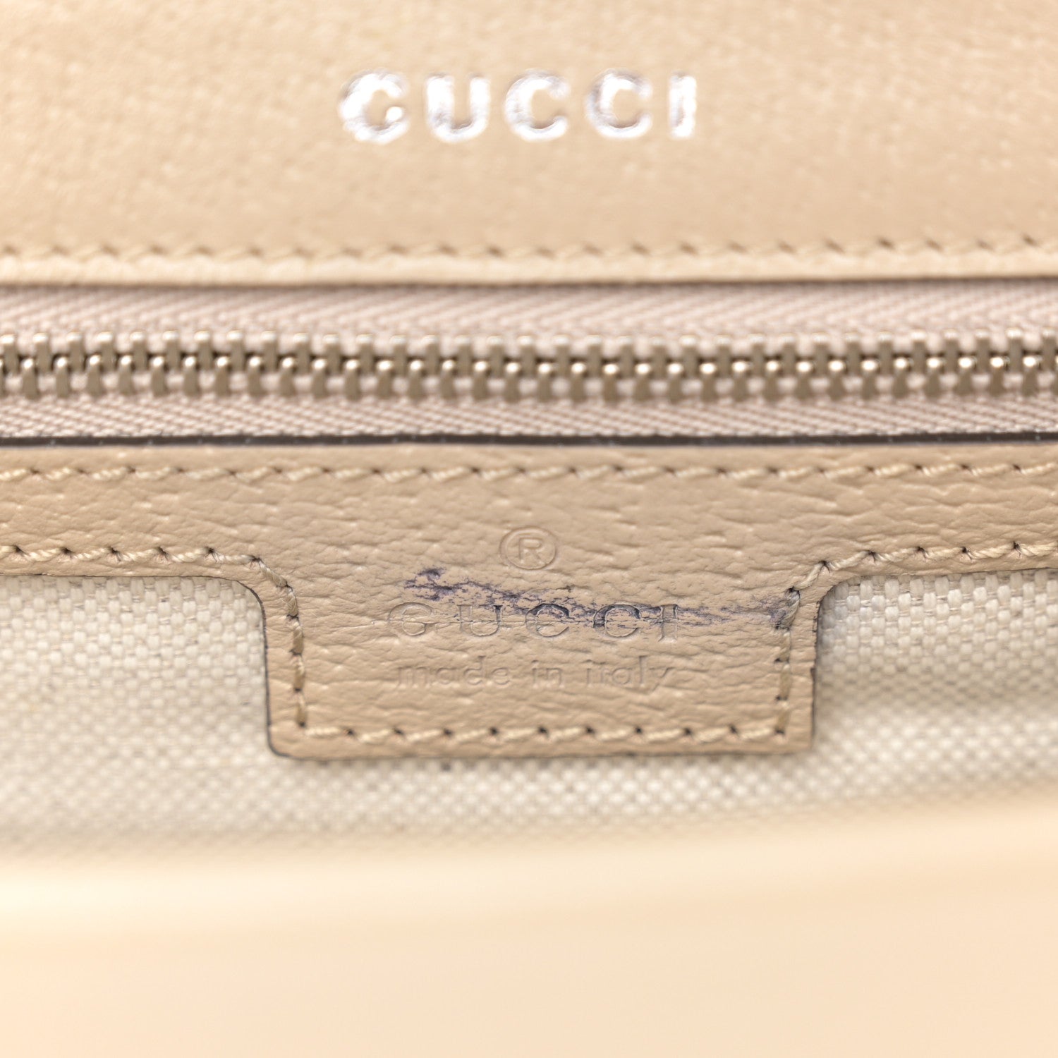 Gucci GG Supreme Monogram Textured Dollar Calfskin Dionysus Small Shoulder Bag Beige Mystic White Oatmeal 7 of 12