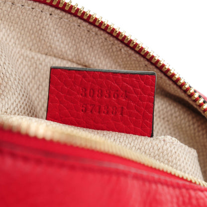 Gucci Pebbled Calfskin Small Soho Disco Bag Tabasco Red 7 of 7