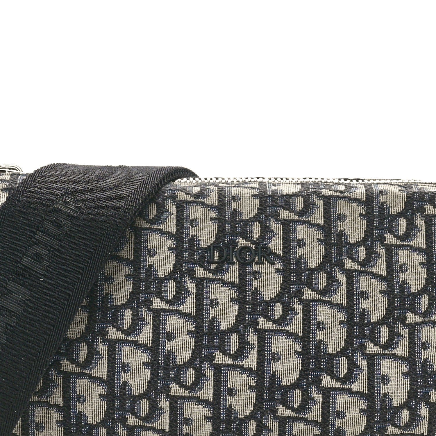 Christian Dior Oblique Roller Messenger Bag Blue 7 of 9