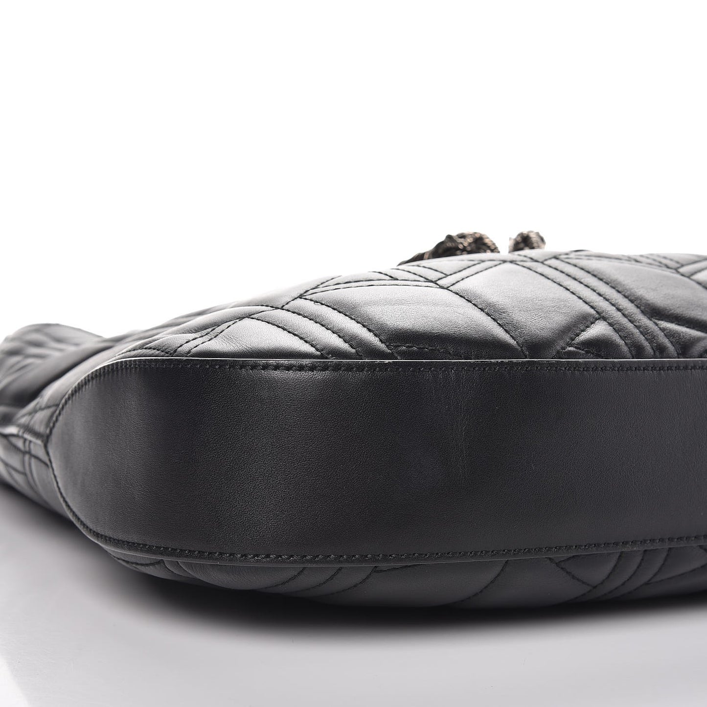 Calfskin Web Quilted Medium Dionysus Hobo Black