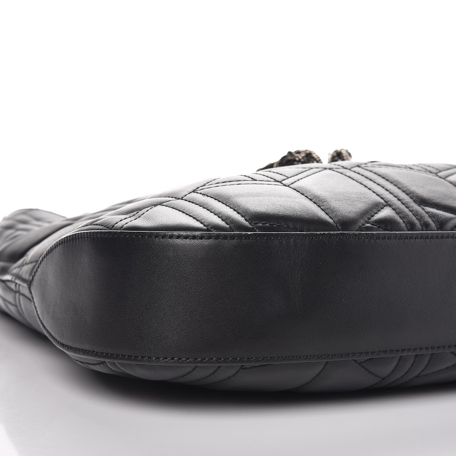 Gucci Calfskin Web Quilted Medium Dionysus Hobo Black 10 of 10