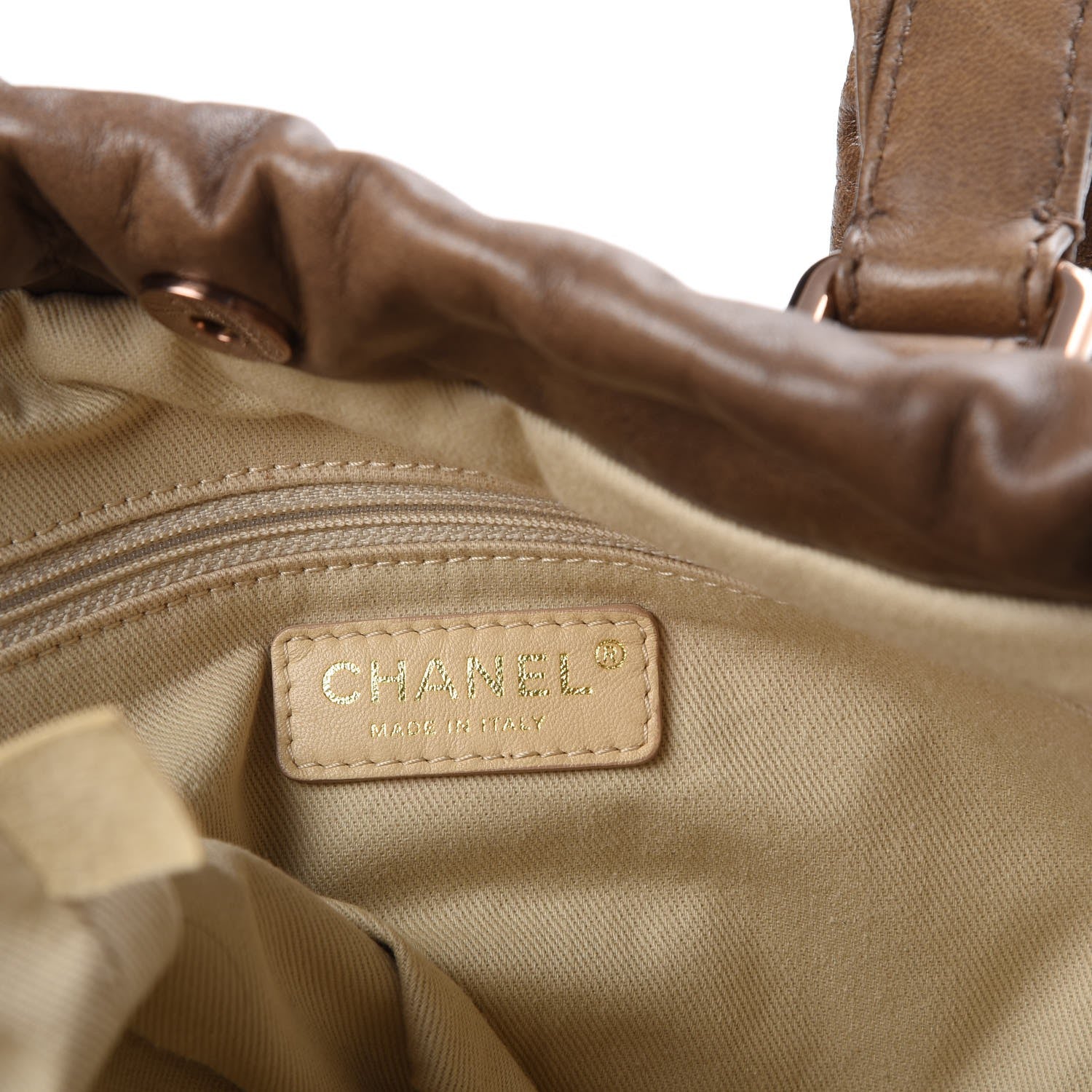 Chanel Lambskin Quilted Cloudy Bundle East West Tote Beige 6 of 8